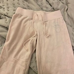 Juicy Couture light pink velour sweats